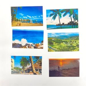Hawaii Oahu Vintage 80s Post Cards Tropical Set Of 12 Made In Japan Unposted